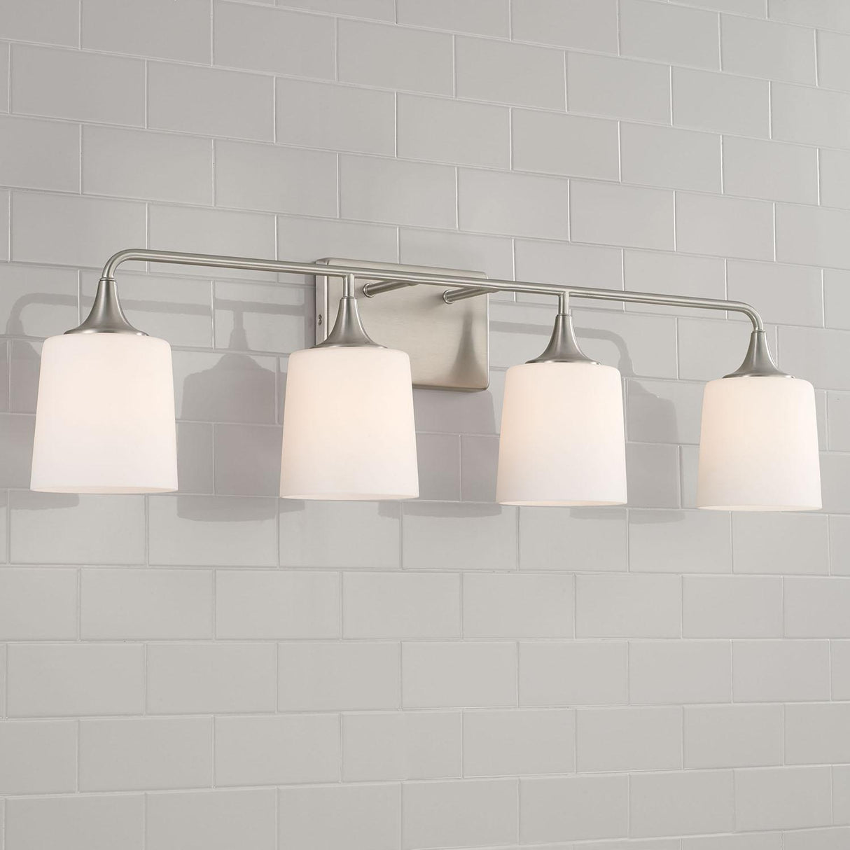 Capital Lighting 148941BN-541 Presley 4 Light Vanity Brushed Nickel
