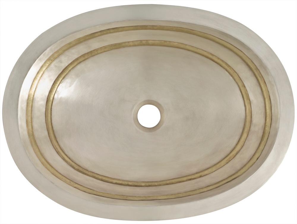 Thompson Traders Quintana Bath Sink Quintana KC2OBC Satin Brass and Burnished Nickel
(Smooth)