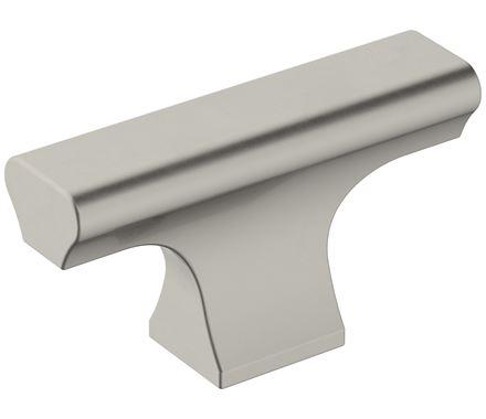 Amerock Cabinet Knob Satin Nickel 2 inch (51 mm) Length Status 1 Pack Drawer Knob Cabinet Hardware