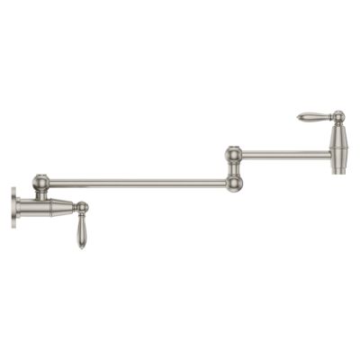 Pfister Stainless Steel Port Haven Wall Mount Pot Filler GT533-TDS