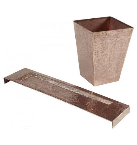 Thompson Traders Hammered Rose Gold Wastebasket Hammered Rose Gold Tray AHRG1 Rose Gold
(Hammered)
