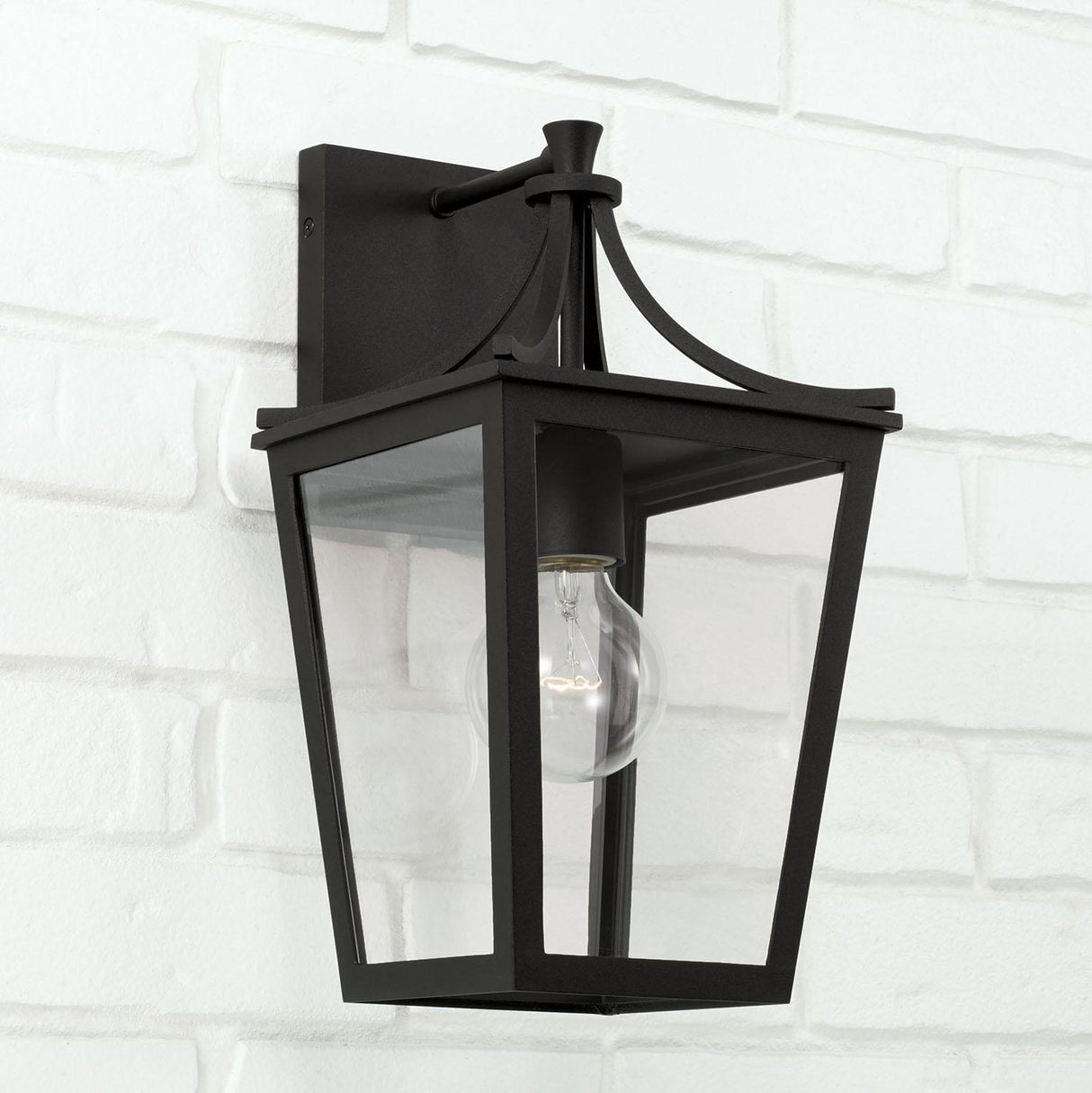 Capital Lighting 947911BK Adair 1 Light Outdoor Wall Lantern Black