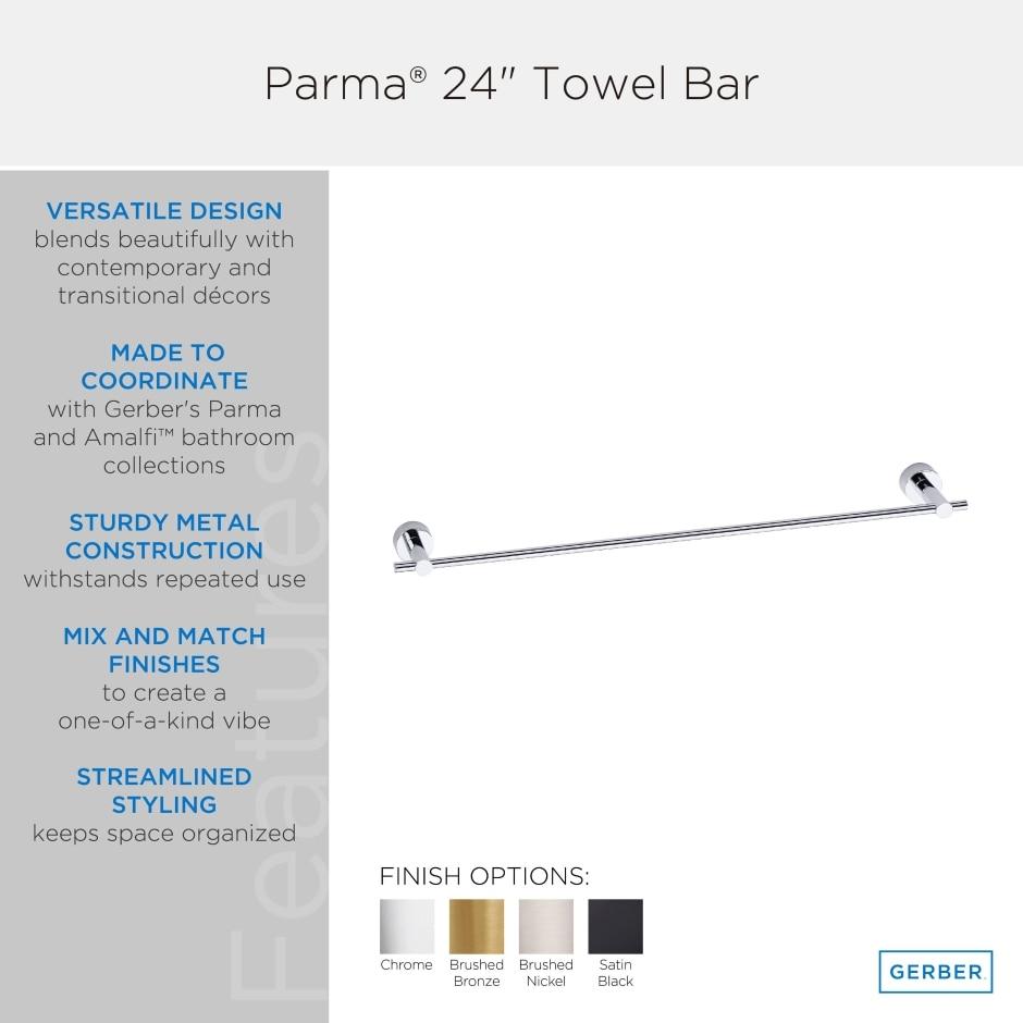 Gerber D446422 Chrome Parma 24" Towel Bar