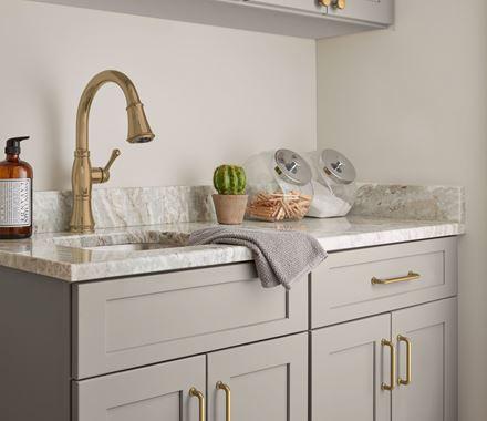 Amerock Cabinet Pull Champagne Bronze 3-3/4 inch (96 mm) Center-to-Center Factor 1 Pack Drawer Pull Cabinet Handle Cabinet Hardware