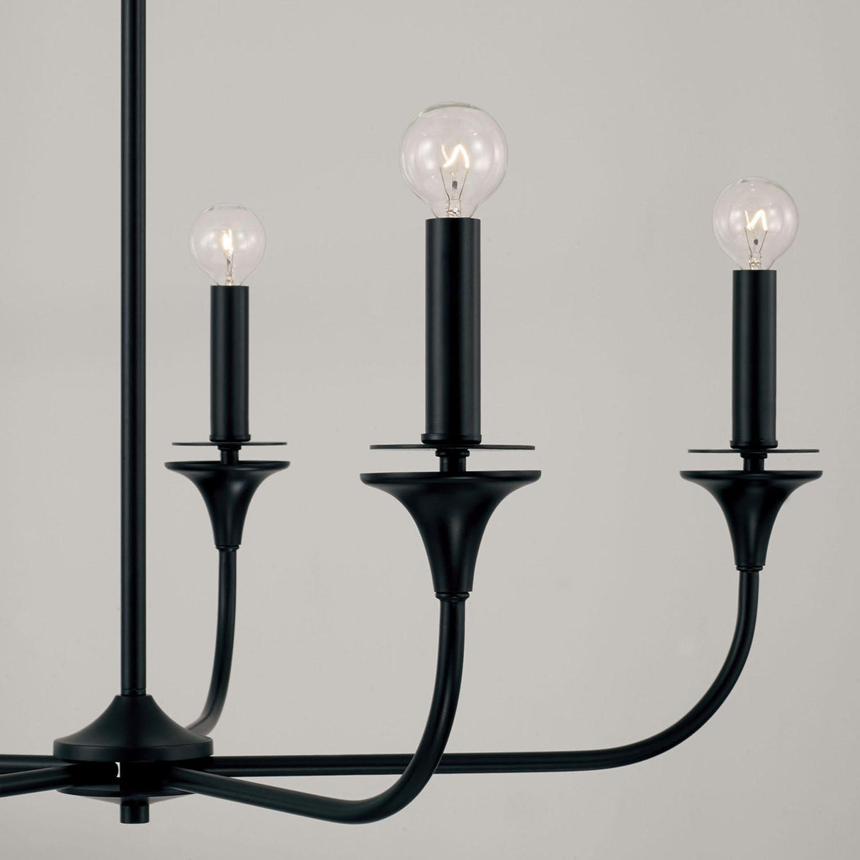Capital Lighting 448951MB Presley 5 Light Chandelier Matte Black