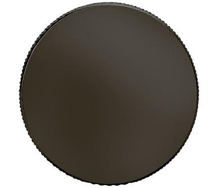 Amerock Cabinet Knob Matte Black 1-1/4 inch (32 mm) Diameter Transcendent 1 Pack Drawer Knob Cabinet Hardware
