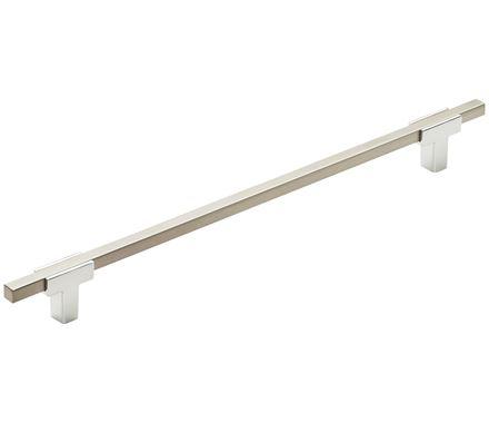 Amerock Cabinet Pull Polished Chrome/Brushed Matte Black 10-1/16 inch (256 mm) Center to Center Urbanite 1 Pack Drawer Pull Drawer Handle Cabinet Hardware