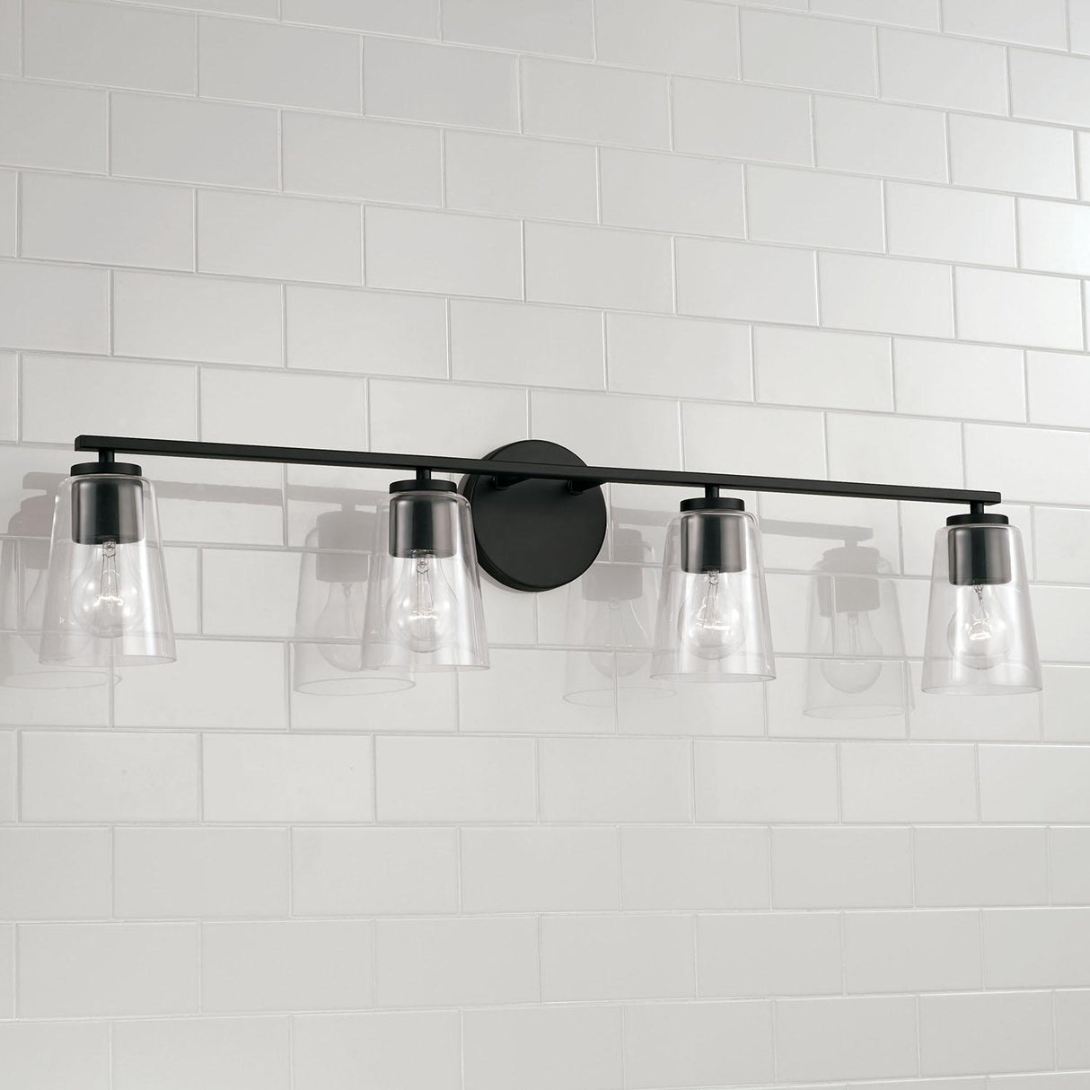 Capital Lighting 148641MB-537 Portman 4 Light Vanity Matte Black