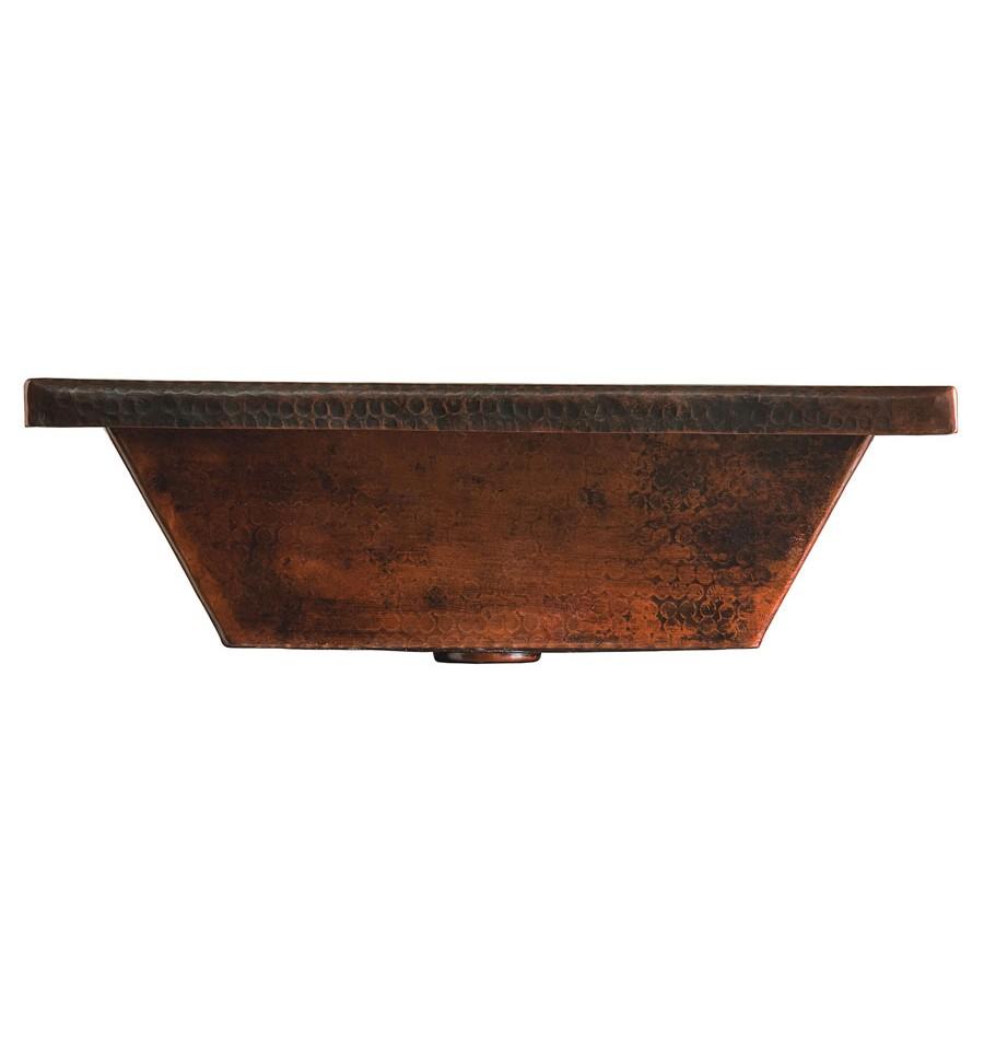 Thompson Traders Hammered Diego Black Copper Bath Sink Tonala BPU-1914BC