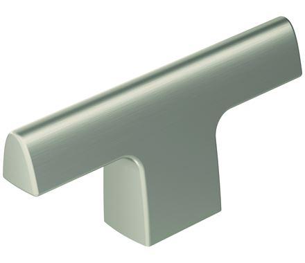 Amerock Cabinet Knob Satin Nickel 2-1/2 inch (64 mm) Length Riva 1 Pack Drawer Knob Cabinet Hardware