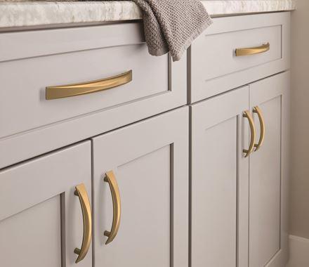 Amerock Cabinet Pull Champagne Bronze 3-3/4 inch (96 mm) Center-to-Center Extensity 1 Pack Drawer Pull Cabinet Handle Cabinet Hardware