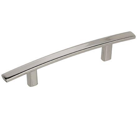 Amerock Cabinet Pull Polished Nickel 3-3/4 inch (96 mm) Center to Center Cyprus 1 Pack Drawer Pull Drawer Handle Cabinet Hardware