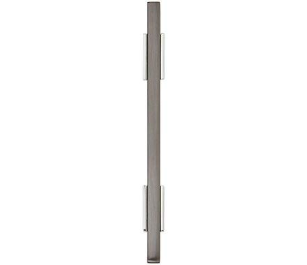Amerock Cabinet Pull Polished Chrome/Black Chrome 3-3/4 inch (96 mm) Center to Center Urbanite 1 Pack Drawer Pull Drawer Handle Cabinet Hardware