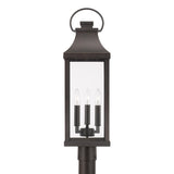 Capital Lighting 946432OZ Bradford 3 Light Outdoor Post Lantern Oiled Bronze