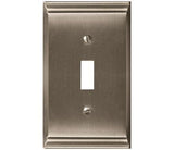 Amerock Wall Plate Satin Nickel 1 Toggle Switch Plate Cover Candler 1 Pack Light Switch Cover