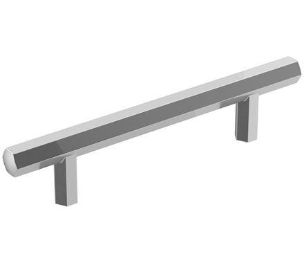 Amerock Cabinet Pull Polished Chrome 3-3/4 inch (96 mm) Center-to-Center Caliber 1 Pack Drawer Pull Cabinet Handle Cabinet Hardware