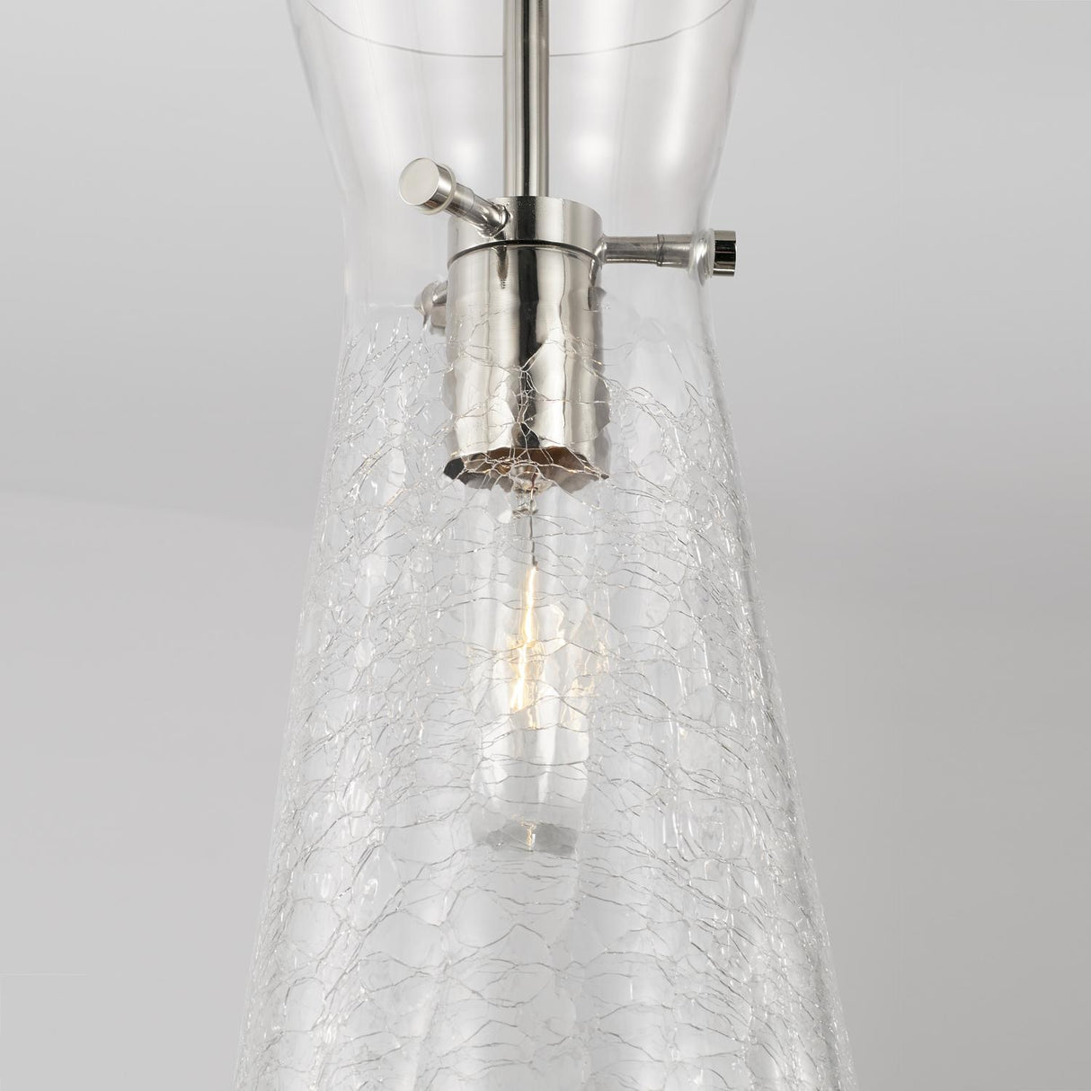 Capital Lighting 342411PN Mila 1 Light Pendant Polished Nickel
