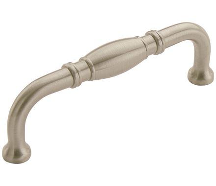 Amerock Cabinet Pull Satin Nickel 3-3/4 inch (96 mm) Center to Center Granby 1 Pack Drawer Pull Drawer Handle Cabinet Hardware