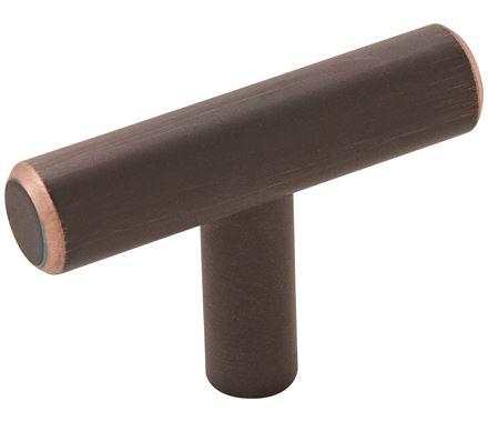 Amerock Cabinet Knob Oil Rubbed Bronze 1-15/16 inch (49 mm) Length Bar Pulls 1 Pack Drawer Knob Cabinet Hardware