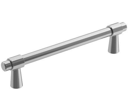 Amerock Cabinet Pull Polished Chrome 5-1/16 inch (128 mm) Center-to-Center Destine 1 Pack Drawer Pull Cabinet Handle Cabinet Hardware