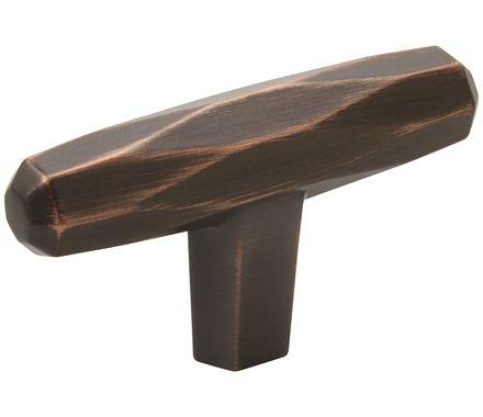 Amerock Cabinet Knob Oil Rubbed Bronze 2-1/2 inch (64 mm) Length St. Vincent 1 Pack Drawer Knob Cabinet Hardware
