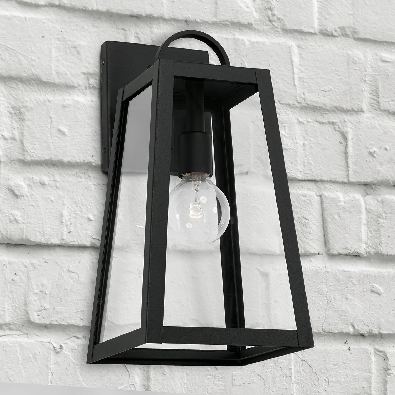 Capital Lighting 943711BK Leighton 1 Light Outdoor Wall Lantern Black