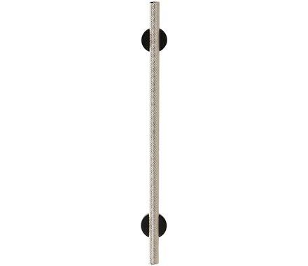 Amerock Cabinet Pull Matte Black/Polished Nickel 7-9/16 inch (192 mm) Center to Center Transcendent 1 Pack Drawer Pull Drawer Handle Cabinet Hardware