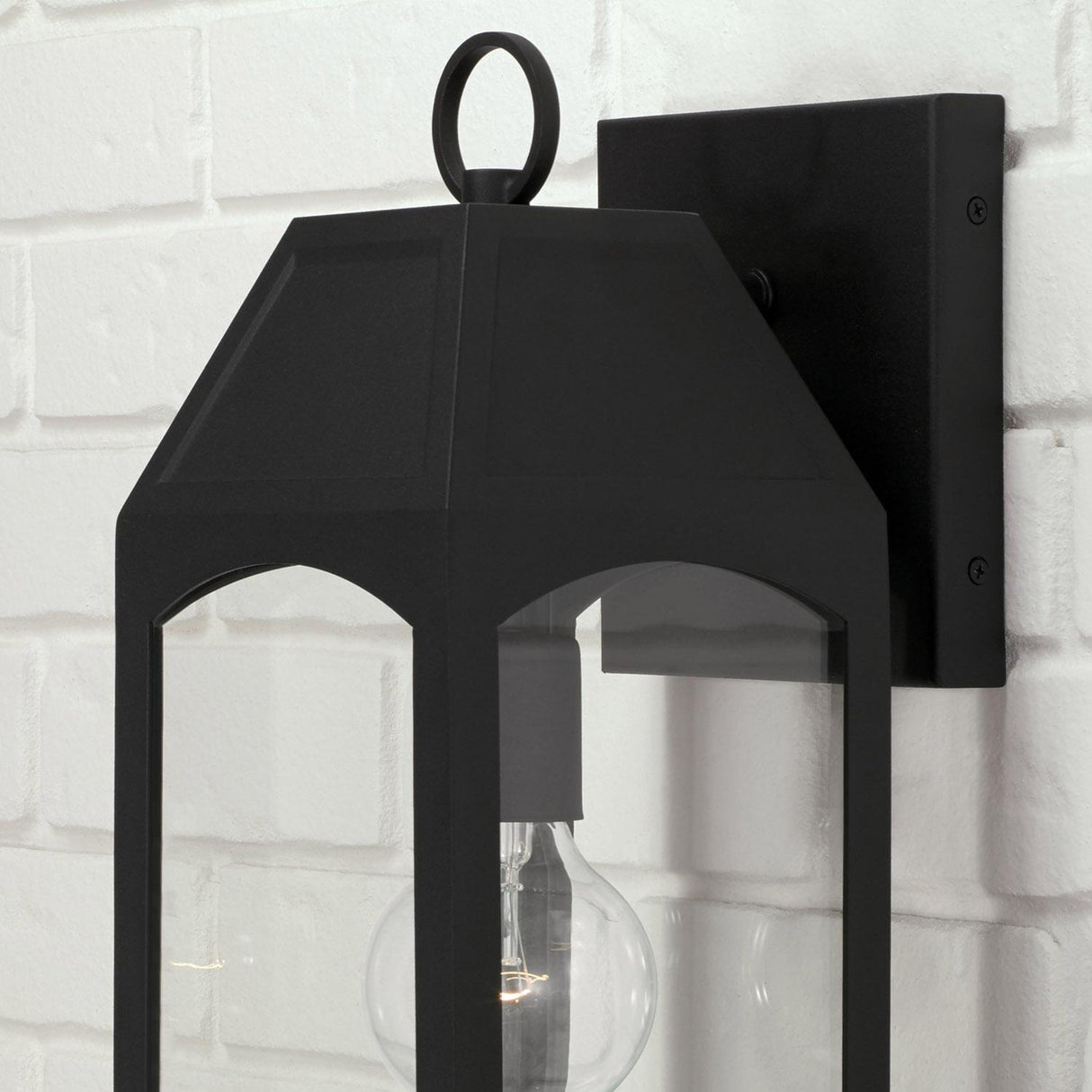 Capital Lighting 946311BK Burton 1 Light Outdoor Wall Lantern Black