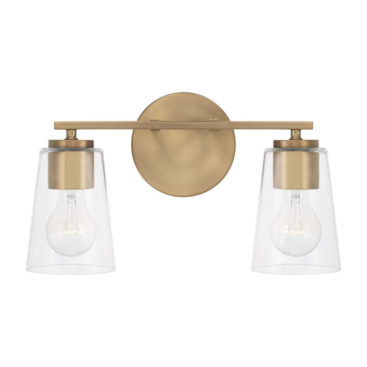 Capital Lighting 148621AD-537 Portman 2 Light Vanity Aged Brass
