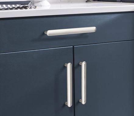 Amerock Cabinet Pull Polished Nickel 7-9/16 inch (192 mm) Center to Center Concentric 1 Pack Drawer Pull Drawer Handle Cabinet Hardware