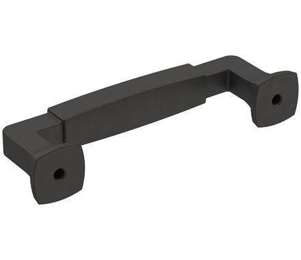 Amerock Cabinet Pull Matte Black 3-3/4 inch (96 mm) Center-to-Center Stature 1 Pack Drawer Pull Cabinet Handle Cabinet Hardware