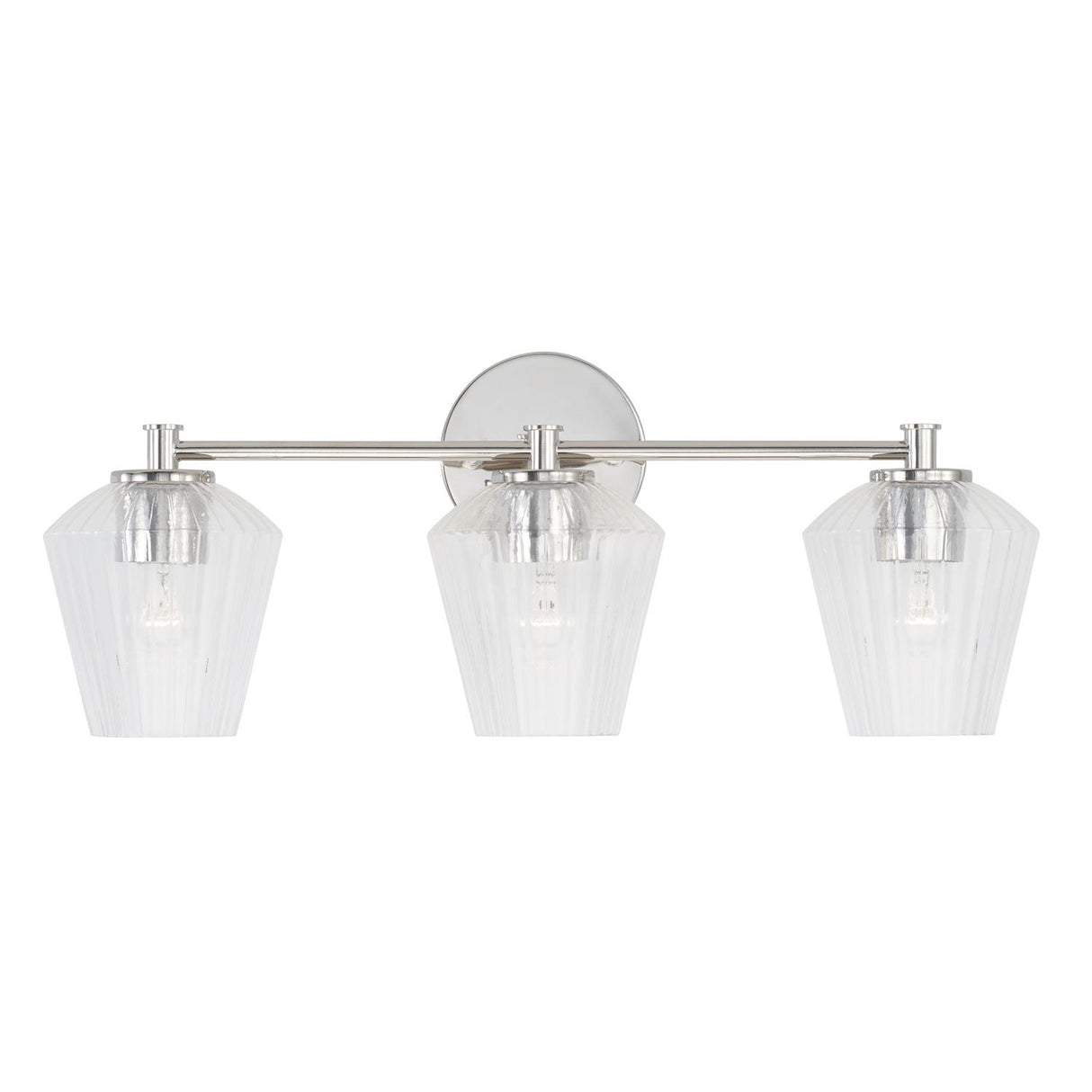 Capital Lighting 141431PN-507 Beau 3 Light Vanity Polished Nickel