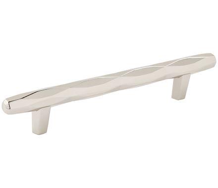 Amerock Cabinet Pull Polished Nickel 5-1/16 inch (128 mm) Center to Center St. Vincent 1 Pack Drawer Pull Drawer Handle Cabinet Hardware
