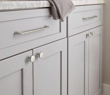Amerock Cabinet Pull Satin Nickel 7-9/16 inch (192 mm) Center-to-Center Factor 1 Pack Drawer Pull Cabinet Handle Cabinet Hardware