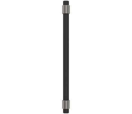 Amerock Cabinet Pull Matte Black/Satin Nickel 6-5/16 inch (160 mm) Center-to-Center Mergence 1 Pack Drawer Pull Cabinet Handle Cabinet Hardware