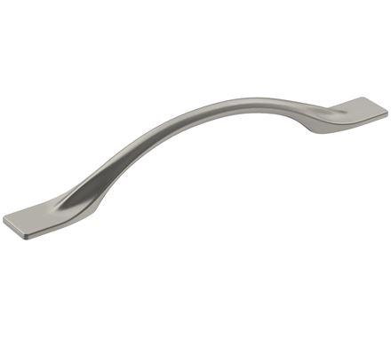 Amerock Cabinet Pull Satin Nickel 5-1/16 inch (128 mm) Center-to-Center Uprise 1 Pack Drawer Pull Cabinet Handle Cabinet Hardware