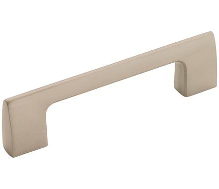 Amerock Cabinet Pull Satin Nickel 3-3/4 inch (96 mm) Center to Center Riva 1 Pack Drawer Pull Drawer Handle Cabinet Hardware