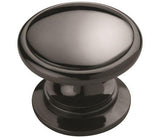 Amerock Cabinet Knob Black Nickel 1-1/4 inch (32 mm) Diameter Ravino 1 Pack Drawer Knob Cabinet Hardware