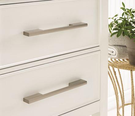 Amerock Cabinet Pull Silver Champagne 8 inch (203 mm) Center to Center Separa 1 Pack Drawer Pull Drawer Handle Cabinet Hardware