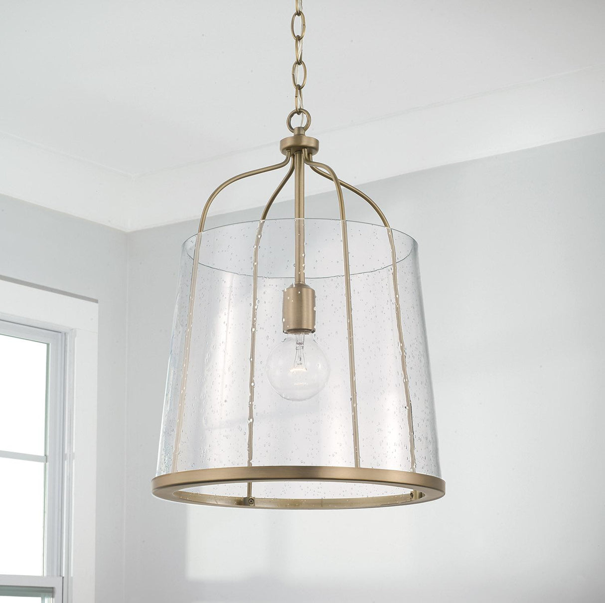 Capital Lighting 347011AD Madison 1 Light Pendant Aged Brass