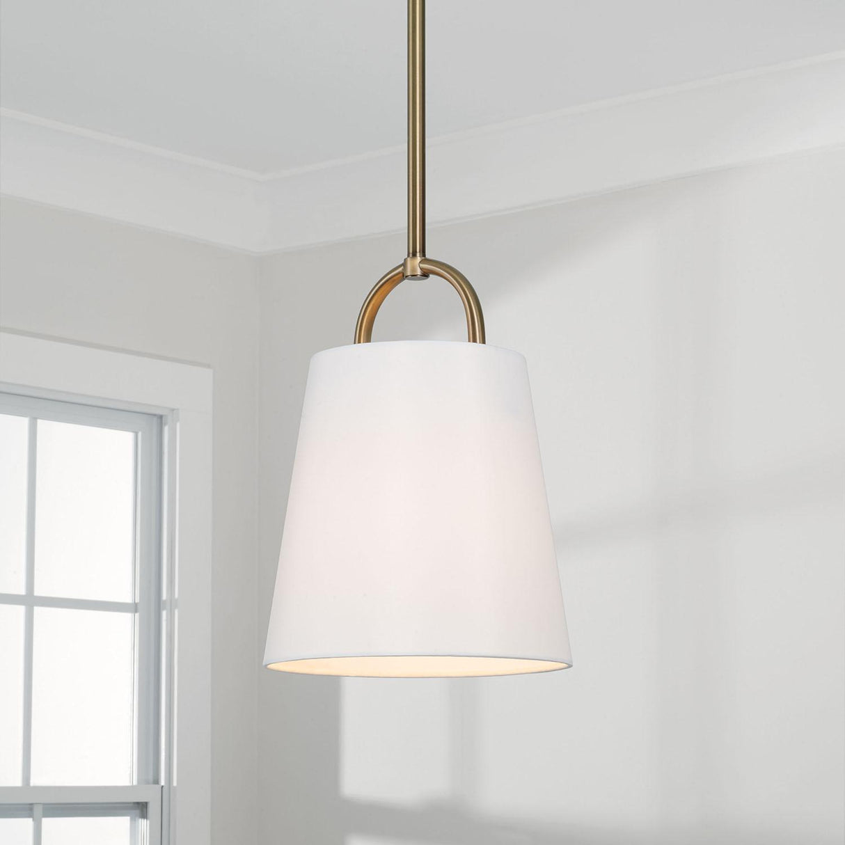 Capital Lighting 349411AD Brody 1 Light Pendant Aged Brass