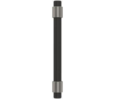 Amerock Cabinet Pull Matte Black/Satin Nickel 3-3/4 inch (96 mm) Center-to-Center Mergence 1 Pack Drawer Pull Cabinet Handle Cabinet Hardware