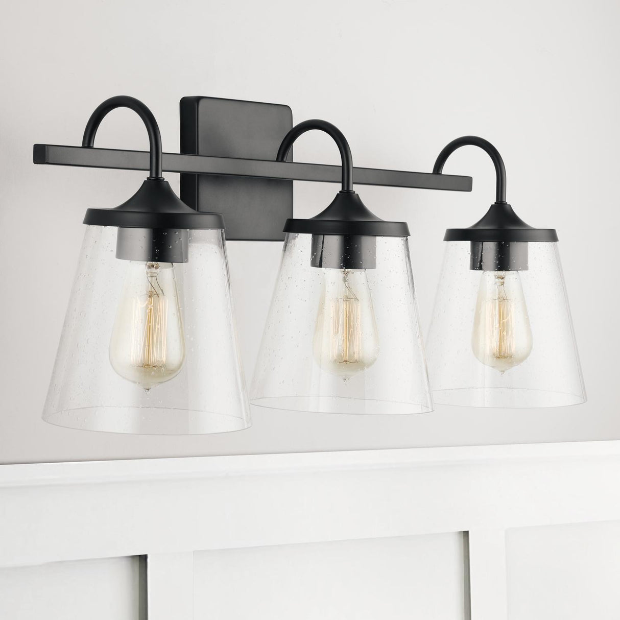 Capital Lighting 139132MB-496 Jayne 3 Light Vanity Matte Black
