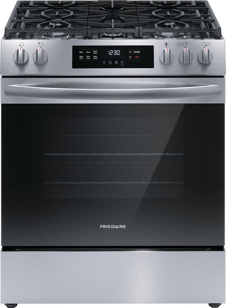 Frigidaire FCFG3062AS 30" Front Control Gas Range with Quick Boil