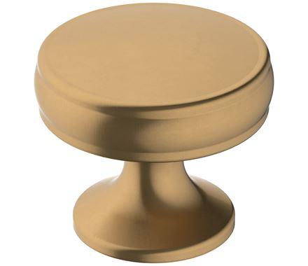 Amerock Cabinet Knob Champagne Bronze 1-1/4 inch (32 mm) Diameter Renown 1 Pack Drawer Knob Cabinet Hardware