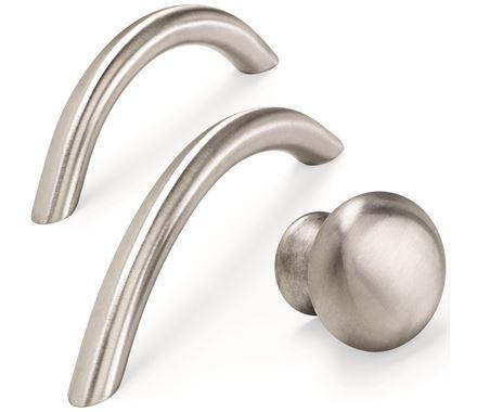 Amerock Cabinet Pull Stainless Steel 5-1/16 inch (128 mm) Center to Center Stainless Steel 1 Pack Drawer Pull Drawer Handle Cabinet Hardware