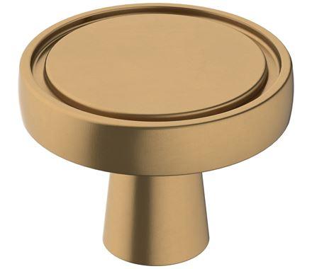 Amerock Cabinet Knob Champagne Bronze 1-3/8 inch (35 mm) Diameter Destine 1 Pack Drawer Knob Cabinet Hardware