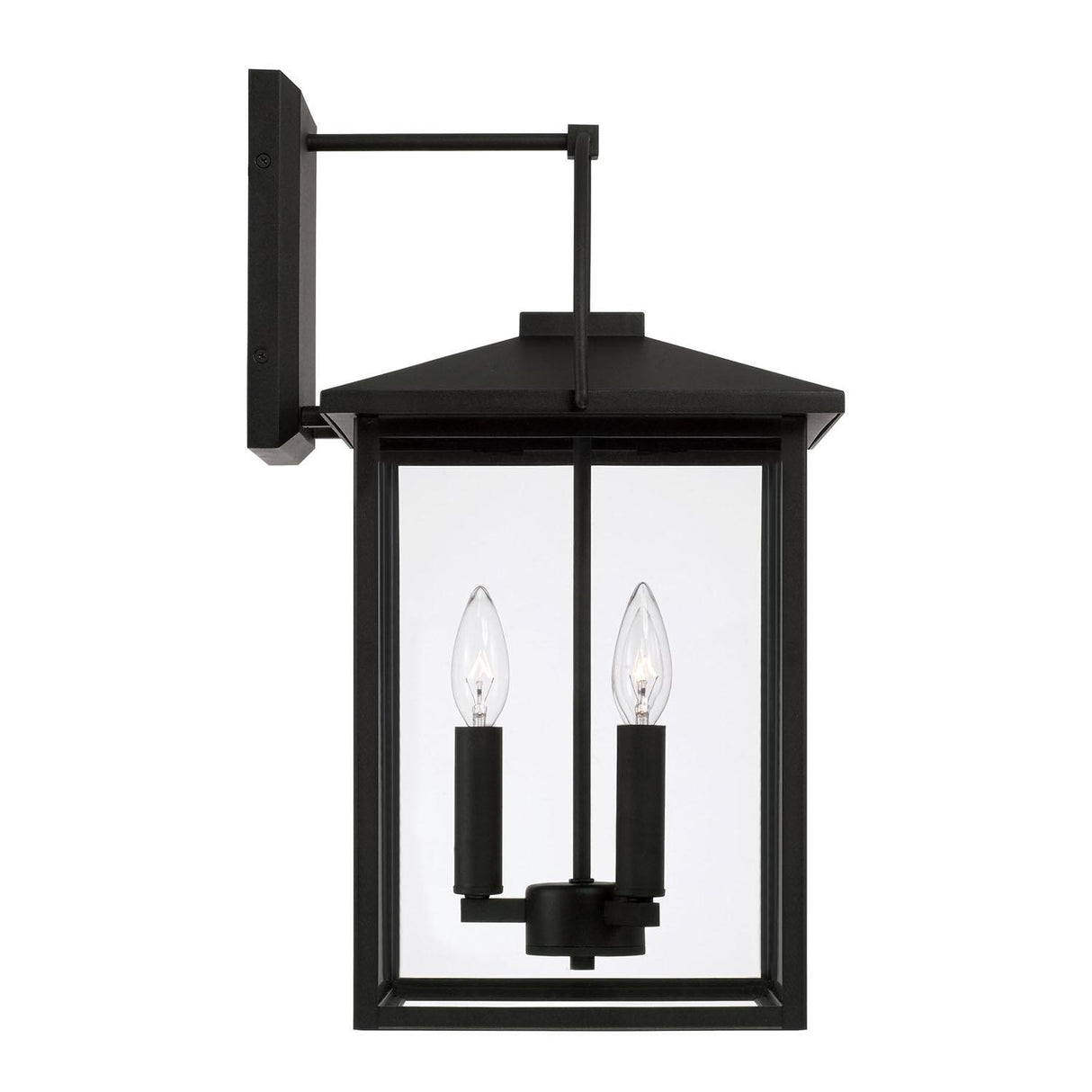Capital Lighting 948031BK Bryson 3 Light Outdoor Wall Lantern Black