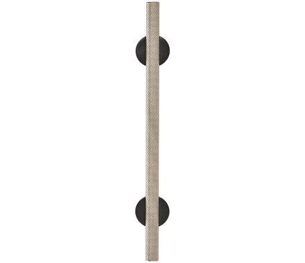 Amerock Cabinet Pull Matte Black/Silver Champagne 5-1/16 inch (128 mm) Center to Center Transcendent 1 Pack Drawer Pull Drawer Handle Cabinet Hardware