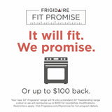 Frigidaire FCFG3062AW 30" Front Control Gas Range with Quick Boil